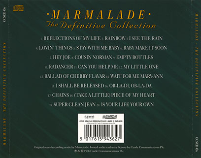marmalade cd definitive collection castle ccscd 436 tray